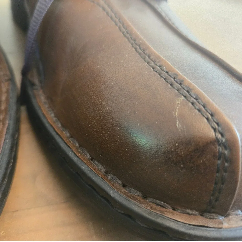 Streetcars Diplomat Oxford Shoes Mens 13 M Brown Leather Bicycle Toe
